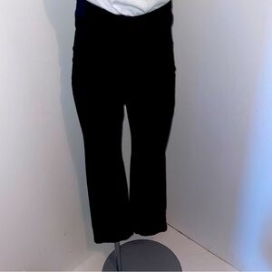 Reformation Pants Black High Waisted Straight Leg Crop Marlon Twill Size 2